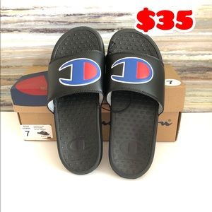 Champion Men’s Logo Slide Sandal